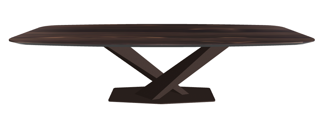Cattelan Italia Stratos Wood Barrel-Shaped Dining Table