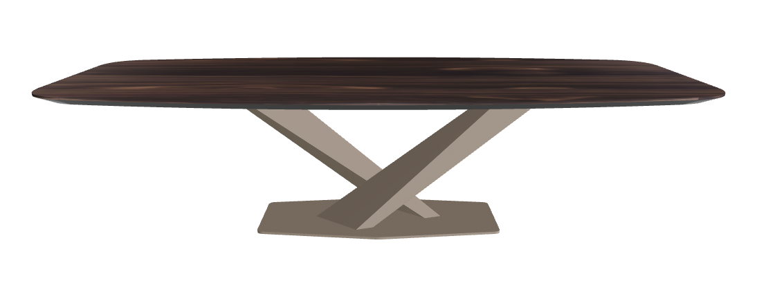 Cattelan Italia Stratos Wood Barrel-Shaped Dining Table