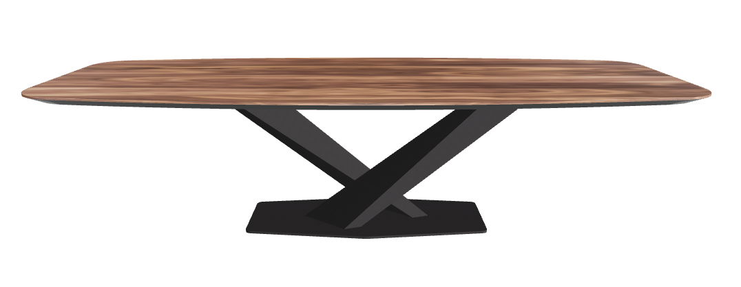 Cattelan Italia Stratos Wood Barrel-Shaped Dining Table