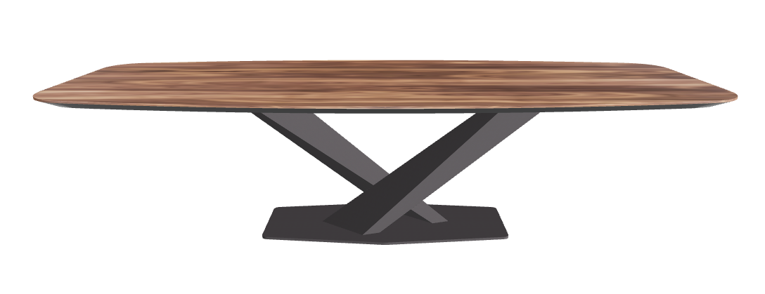Cattelan Italia Stratos Wood Barrel-Shaped Dining Table