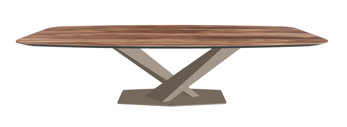 Cattelan Italia Stratos Wood Barrel-Shaped Dining Table