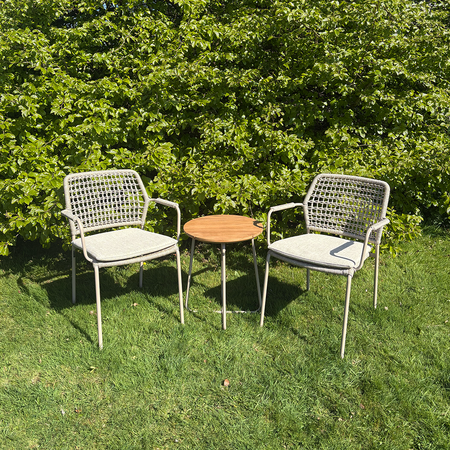 4 Seasons Outdoor Verdi Side Table 45cm Latte