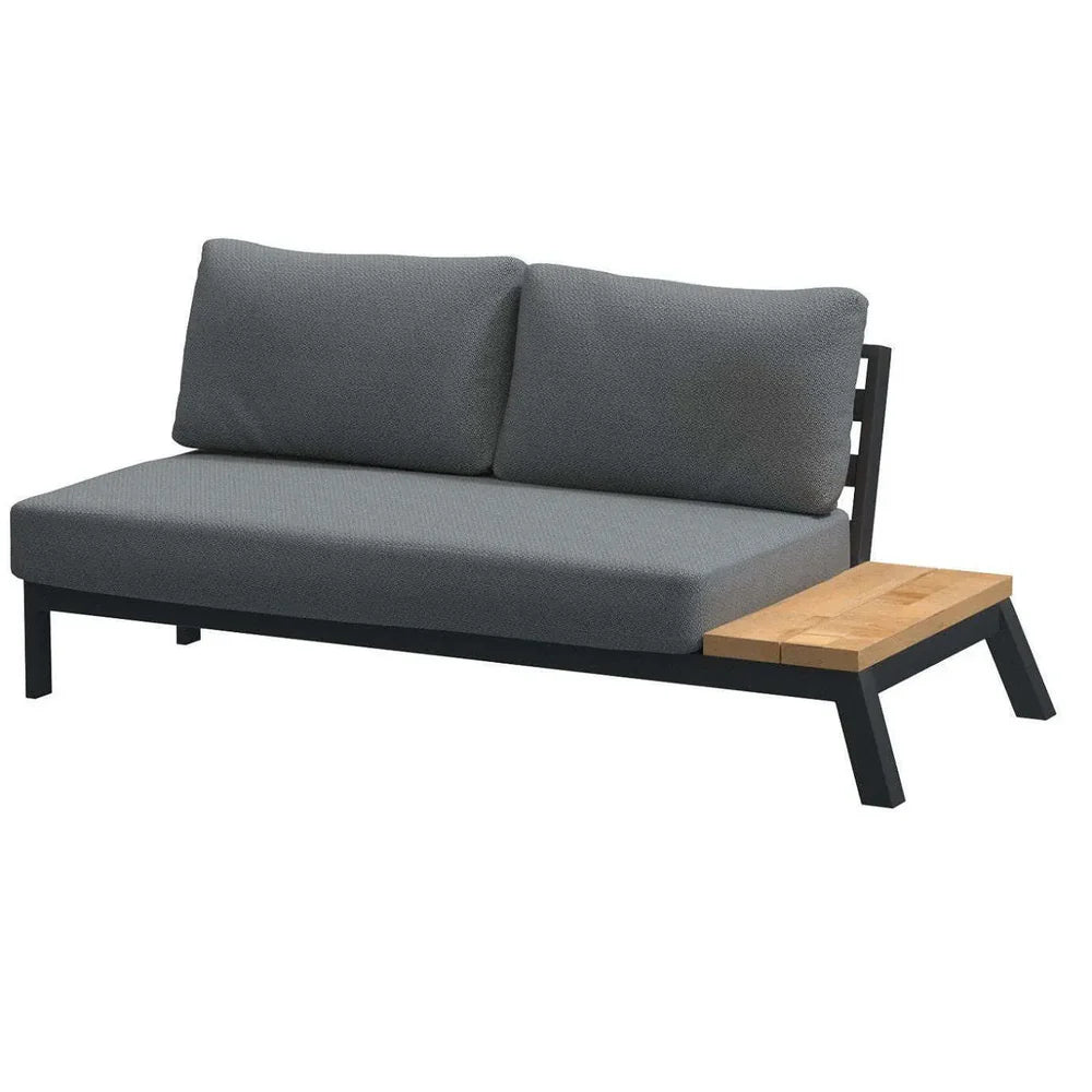 4 Seasons Outdoor Empire Corner Lounge Set with 120cm Teak Coffee Table