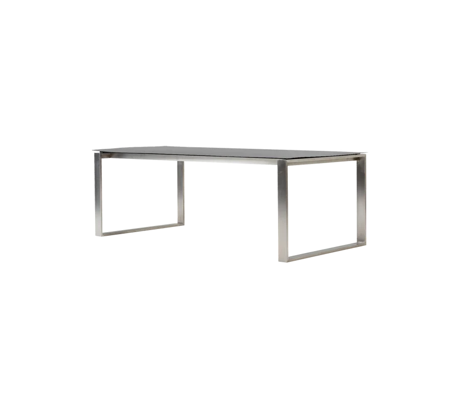Cane-line Edge dining table with 120cm Extensions