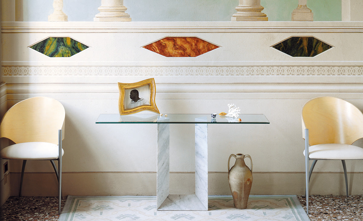 Cattelan Italia Diapason Console With Clear Glass
