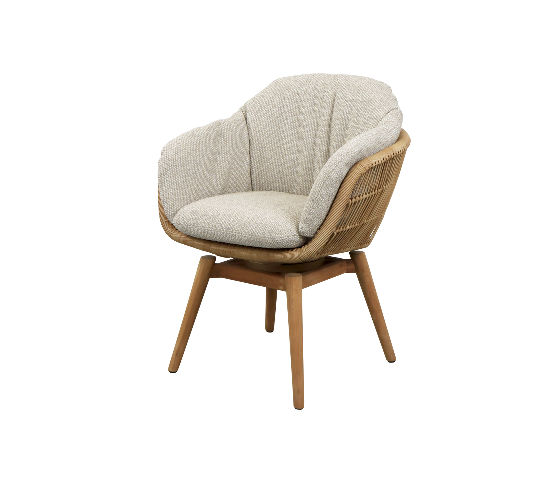 Cane-line Stay Chair with Teak Swivel