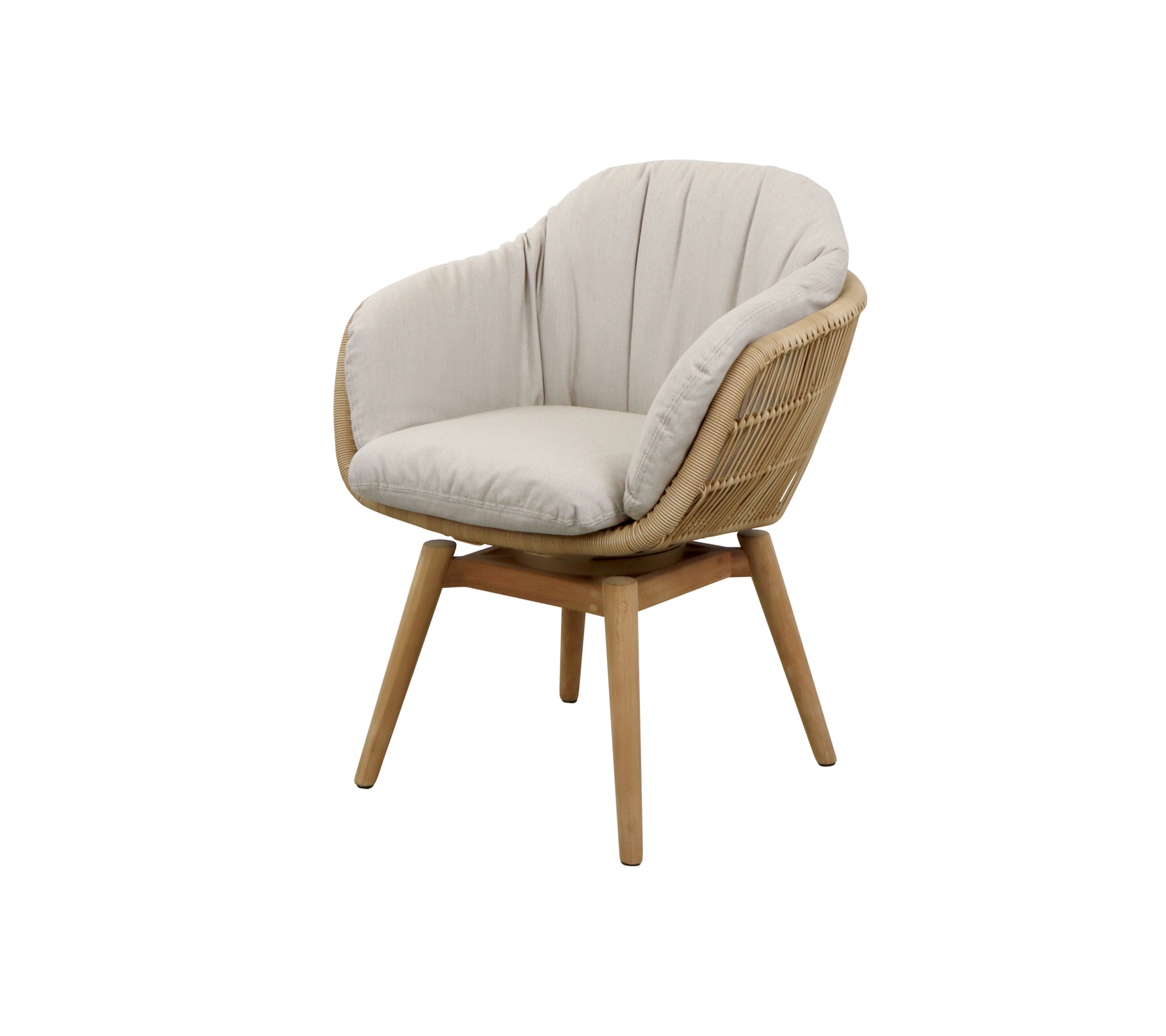 Cane-line Stay Chair with Teak Swivel