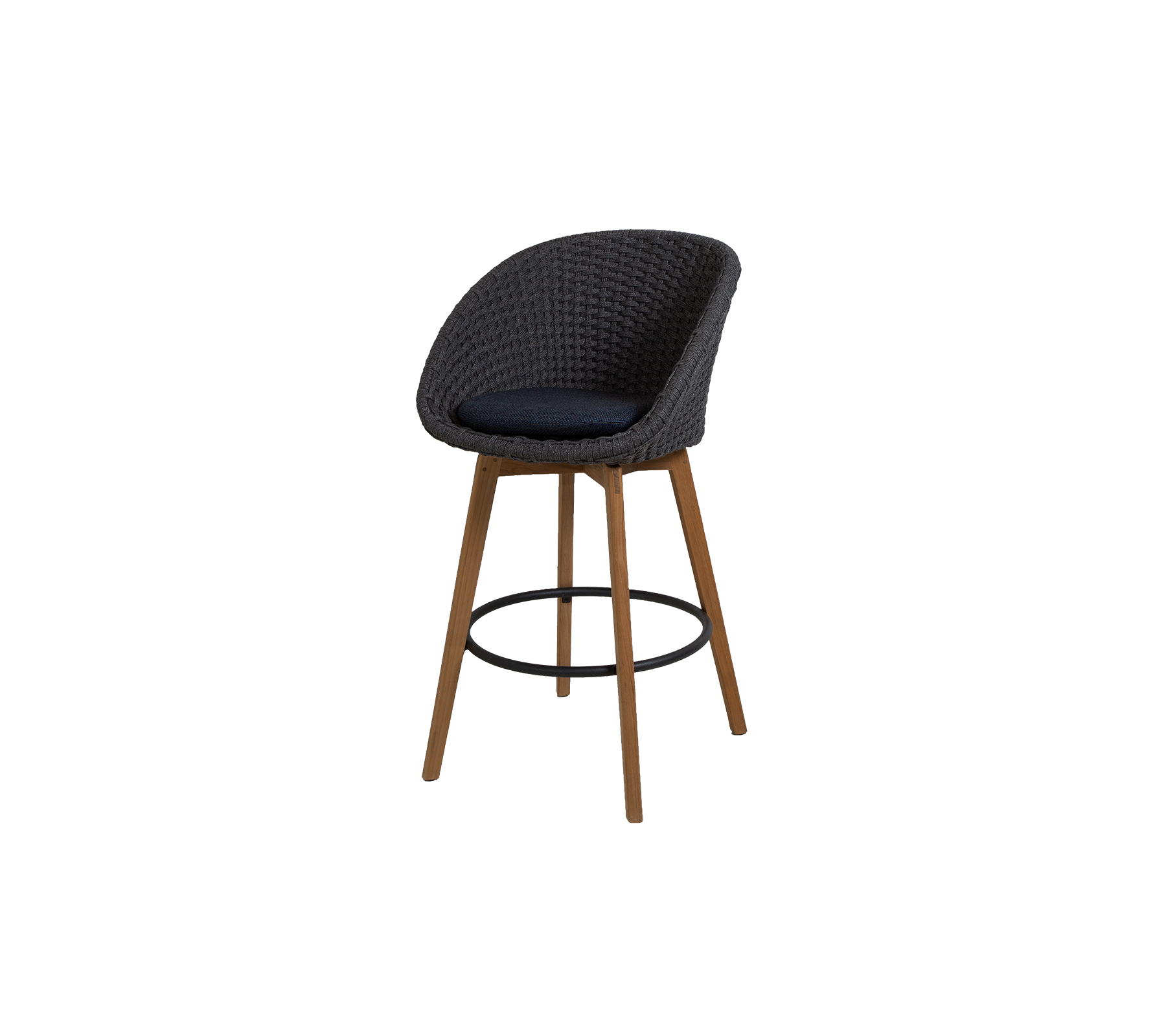 Cane-line Peacock Bar Chair with Teak Legs