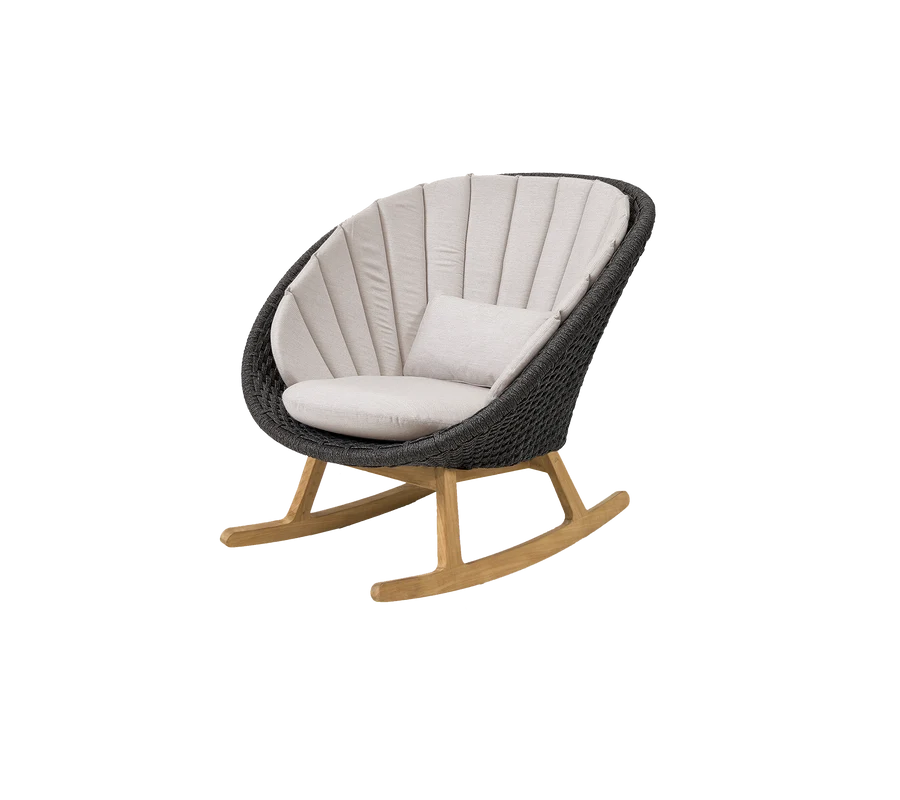 Cane-line Peacock Rocking Chair With Teak Legs