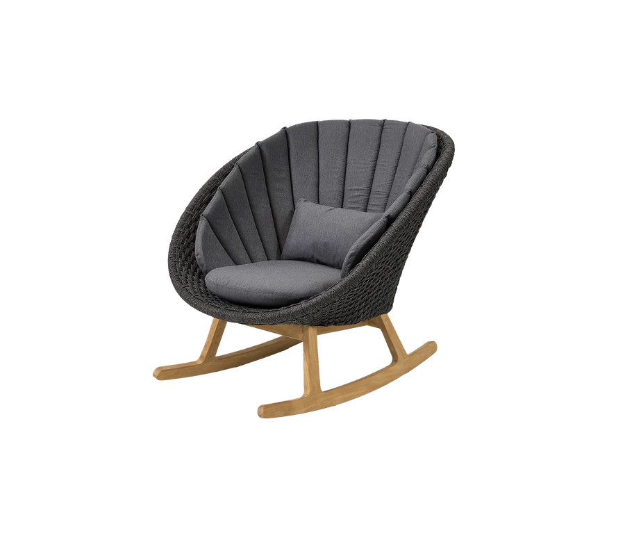 Cane-line Peacock Rocking Chair With Teak Legs
