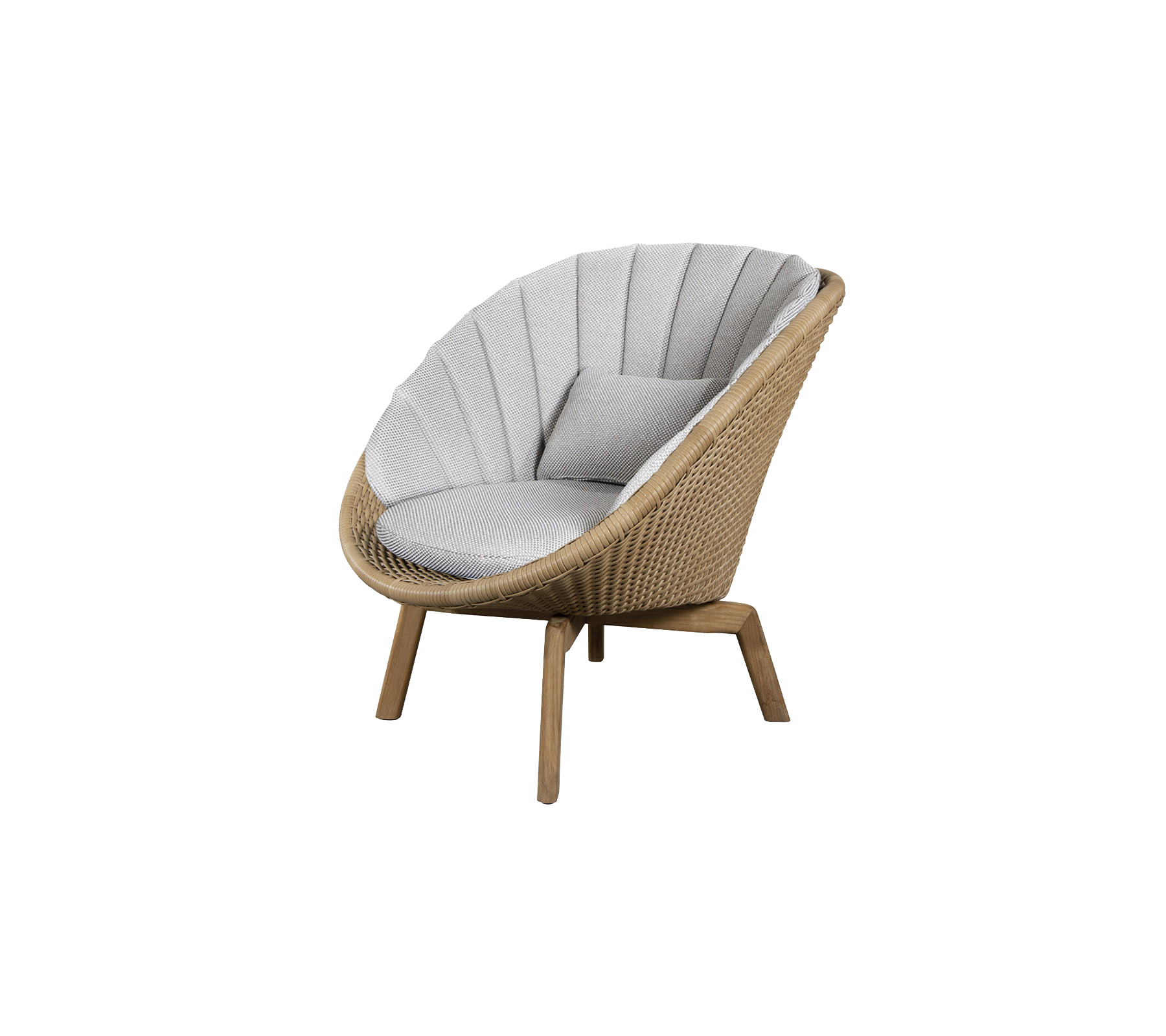 Cane-line Peacock Lounge Chair With Teak Legs