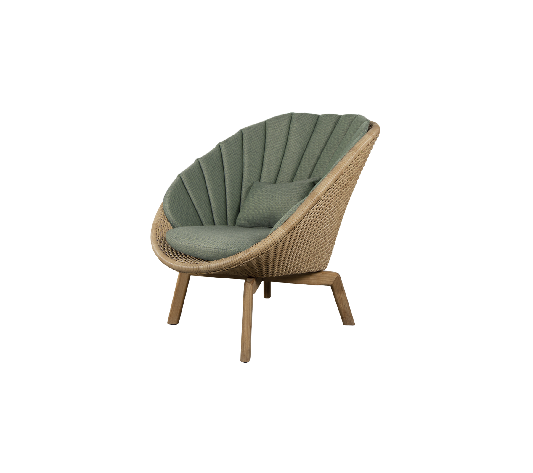 Cane-line Peacock Lounge Chair With Teak Legs