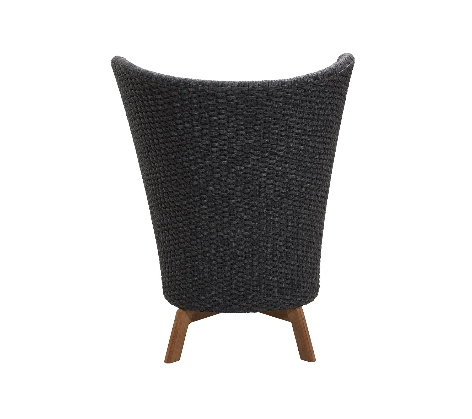 Cane-line Peacock Wing Highback Chair With Teak Legs