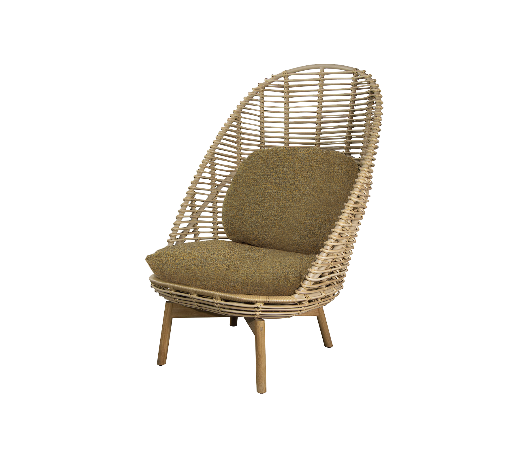 Cane-line Hive Highback Chair W/Teak Legs