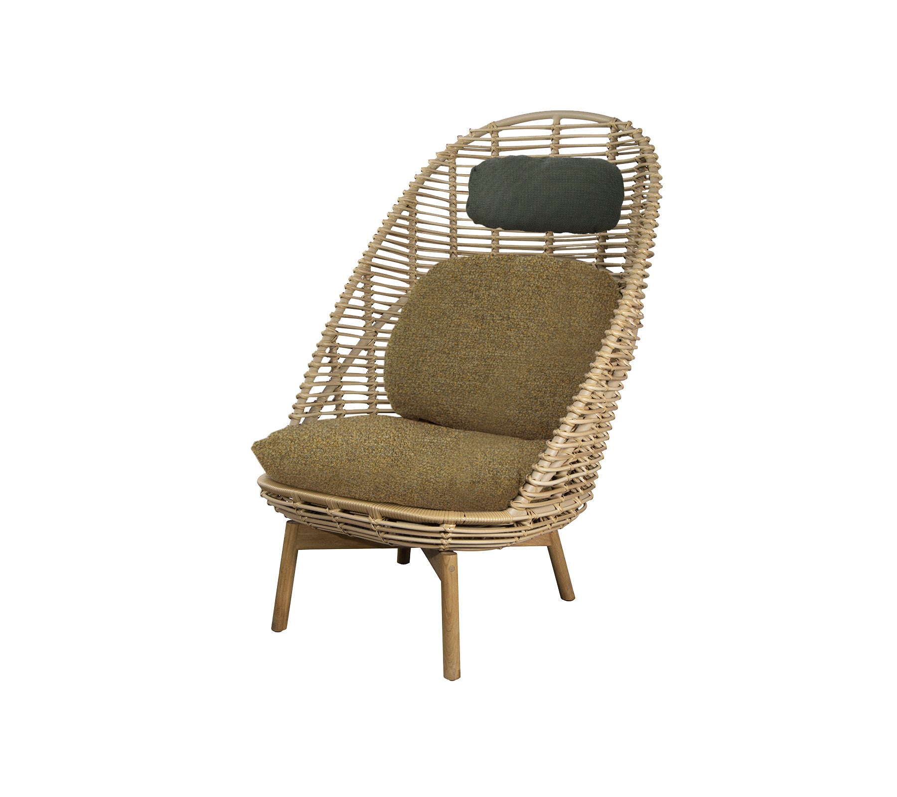 Cane-line Hive Highback Chair W/Teak Legs