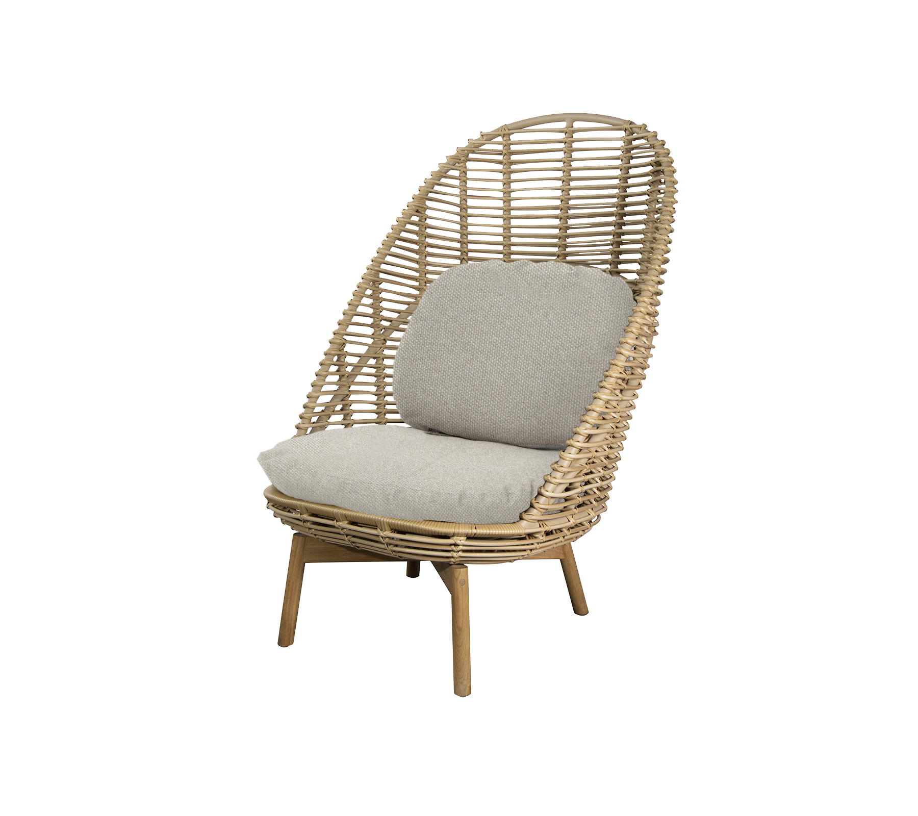 Cane-line Hive Highback Chair W/Teak Legs