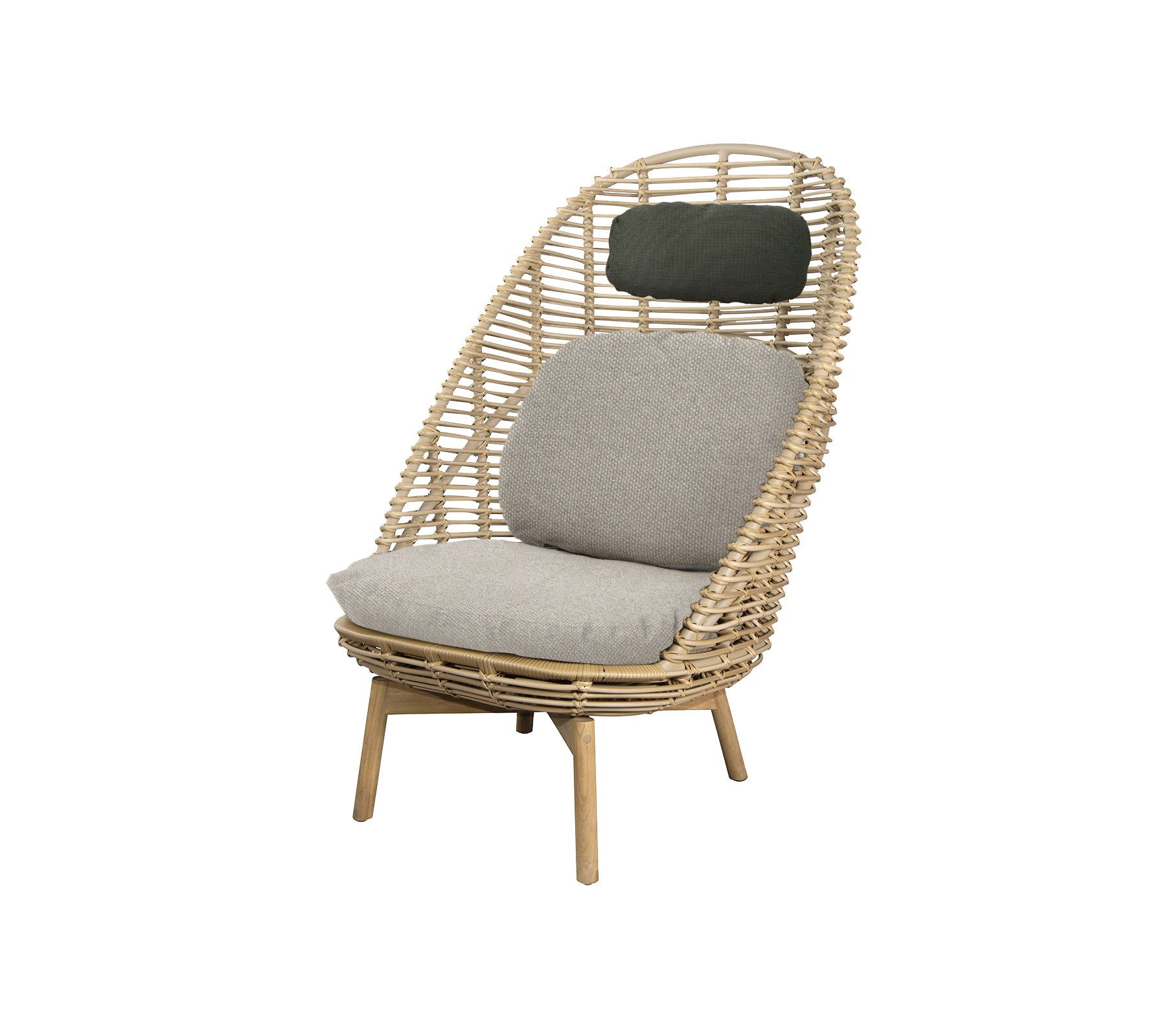 Cane-line Hive Highback Chair W/Teak Legs