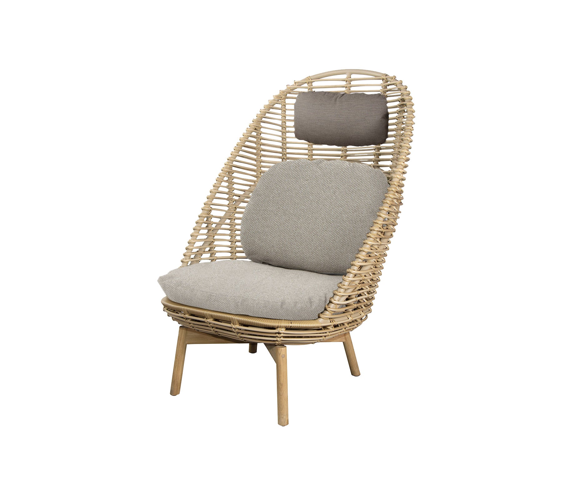 Cane-line Hive Highback Chair W/Teak Legs