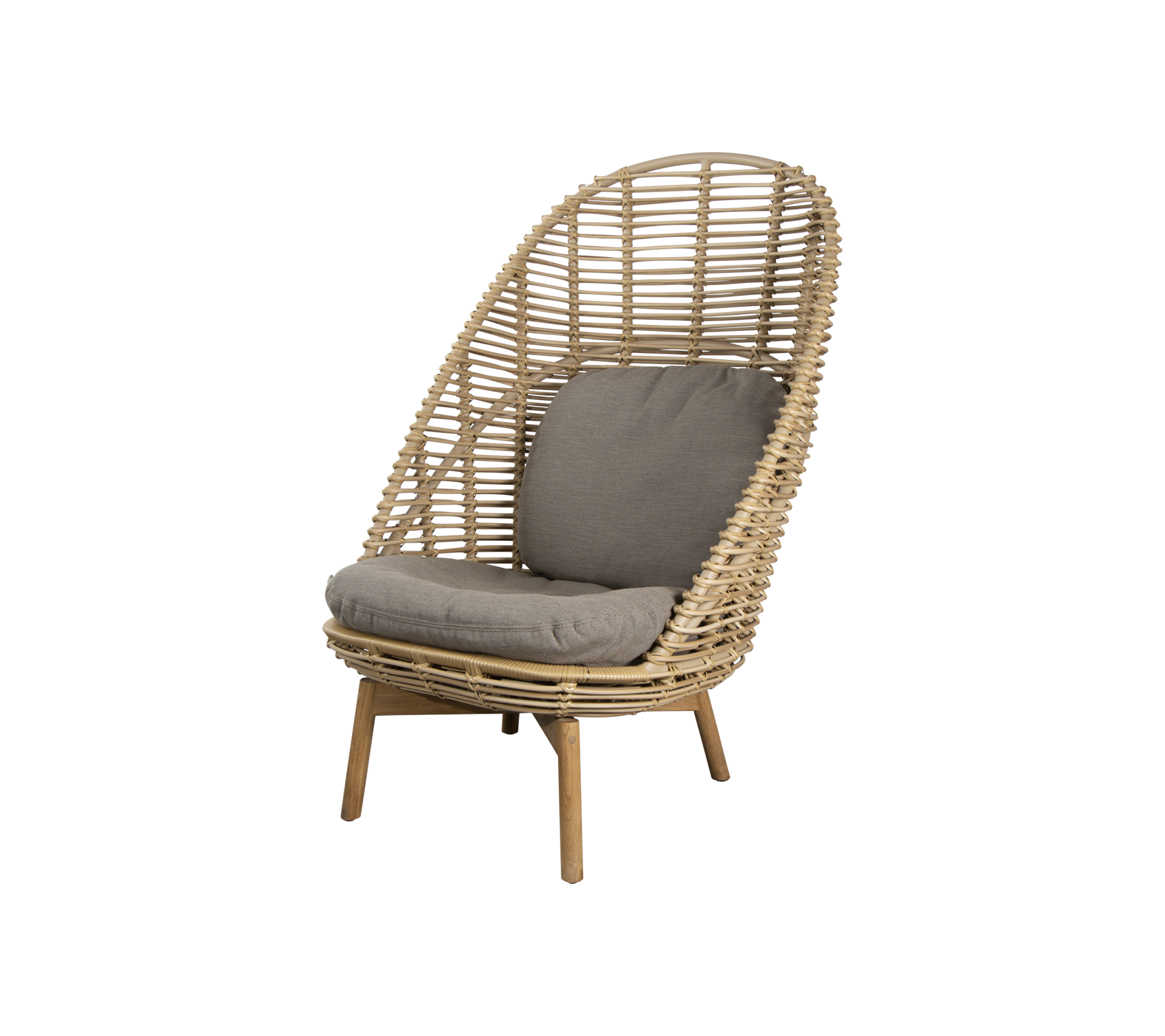 Cane-line Hive Highback Chair W/Teak Legs