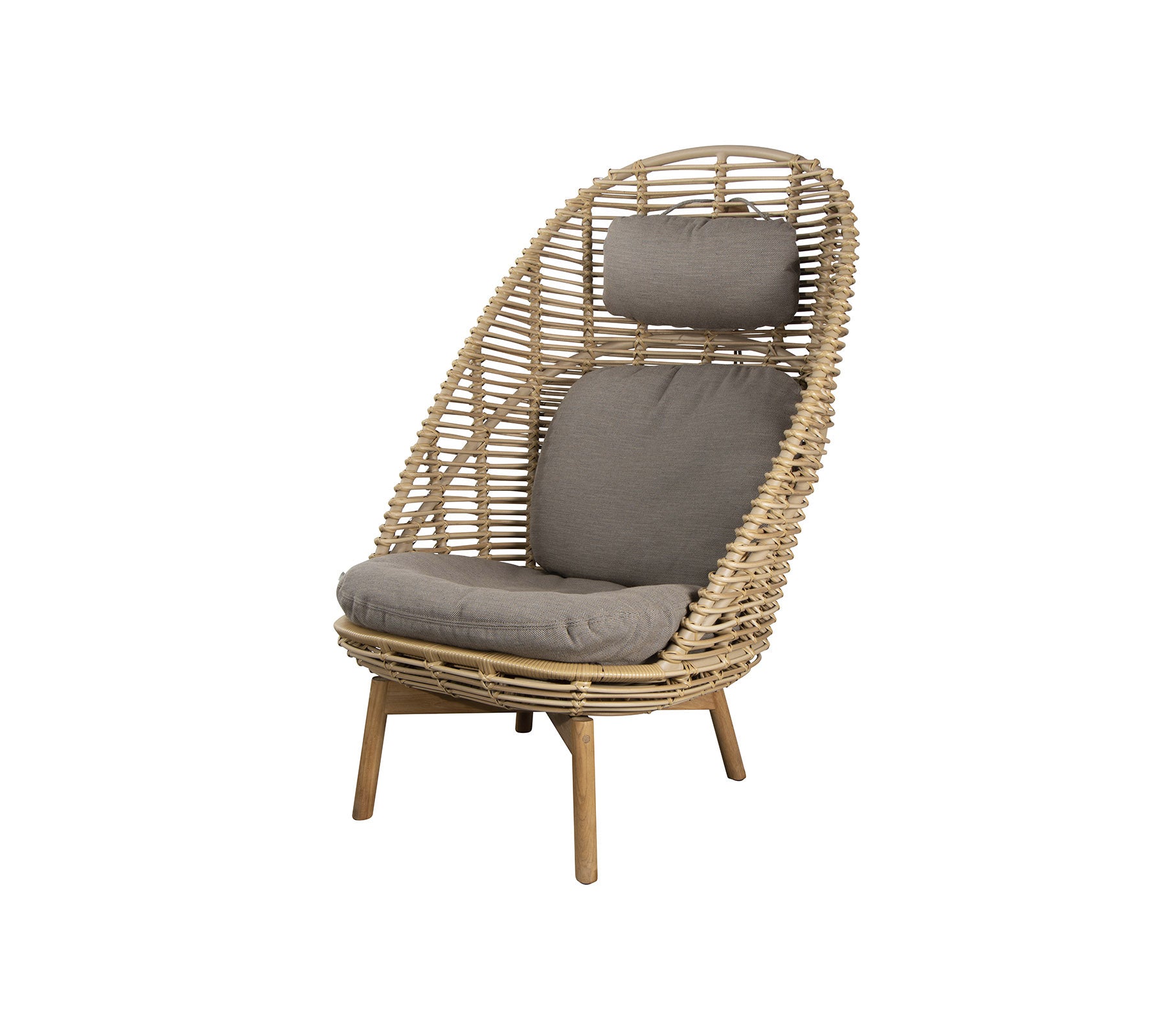 Cane-line Hive Highback Chair W/Teak Legs