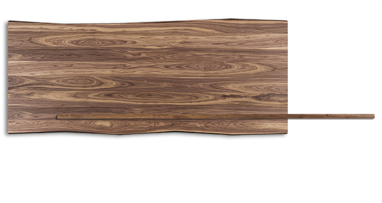 Cattelan Italia Stratos Wood Live Edged Dining Table