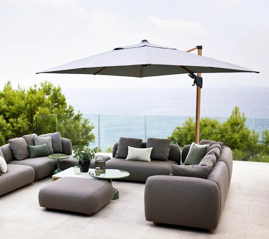 Cane-line Hyde luxe tilt parasol 3x3 m