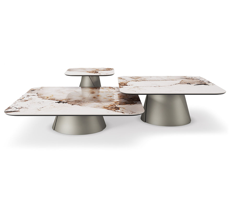 Cattelan Italia ALBERT Keramik S Coffee Table ◻118x118x28h