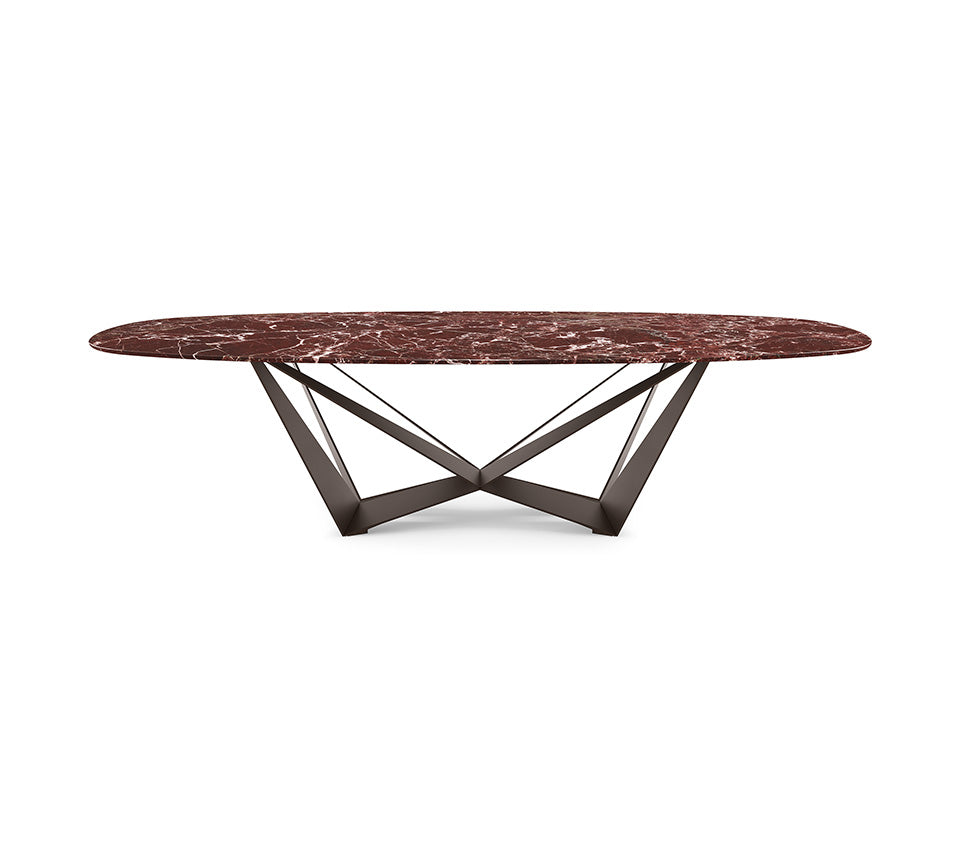 Cattelan Italia Skorpio Round & Biscuit Shaped Marble Dining Table