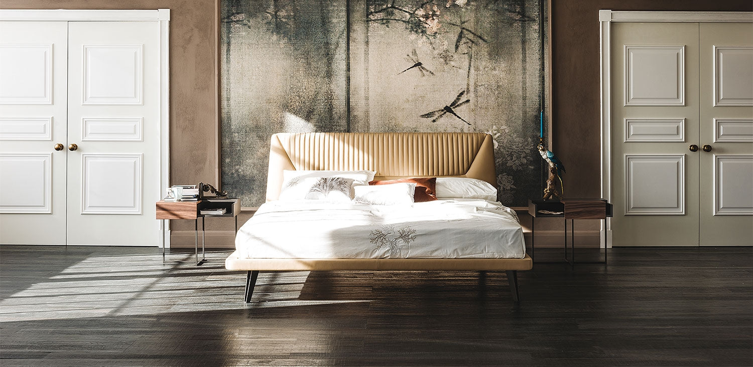 Cattelan Italia Amadeus Bed With Covered Headboard