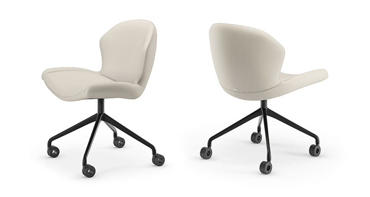 Cattelan Italia Rachel Wheels Swivel Office Armchair