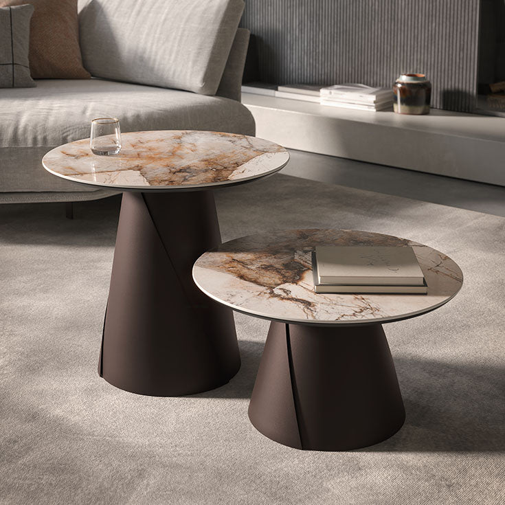 Cattelan Italia ALBERT Keramik Coffee Table Ø100x38h – Fast Delivery