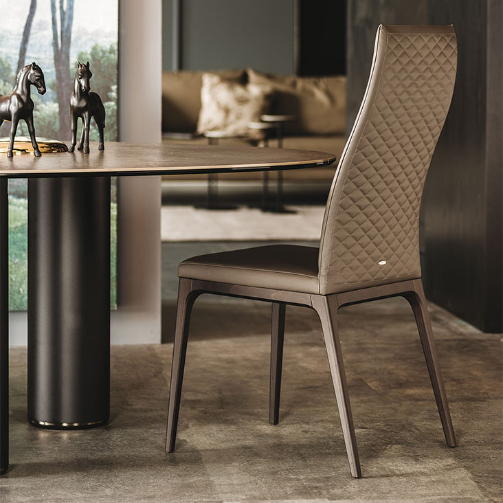 Cattelan Italia Arcadia Couture Dining Chair High Back