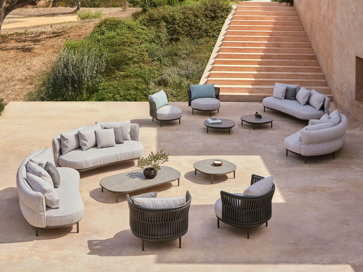 Point Furniture Amba Woven Lounge Armchair Aluminum Structure