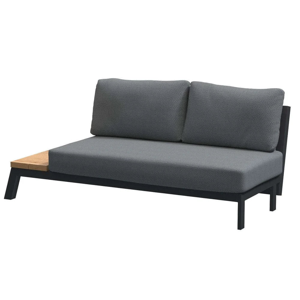 4 Seasons Outdoor Empire Corner Lounge Set with 120cm Teak Coffee Table