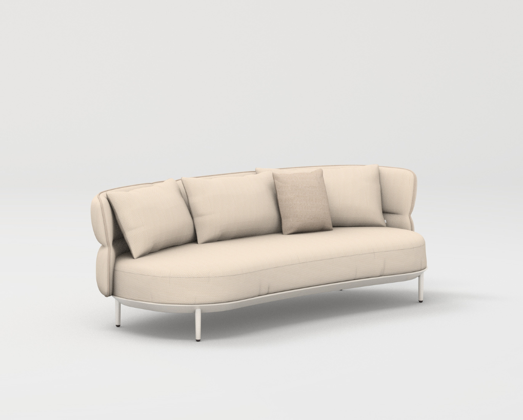 Point Furniture Amba Essence Sofa 2 Left arms Aluminum Structure