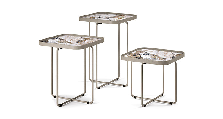 Cattelan Italia Benny Keramik Coffee Table Set of 3 36x36