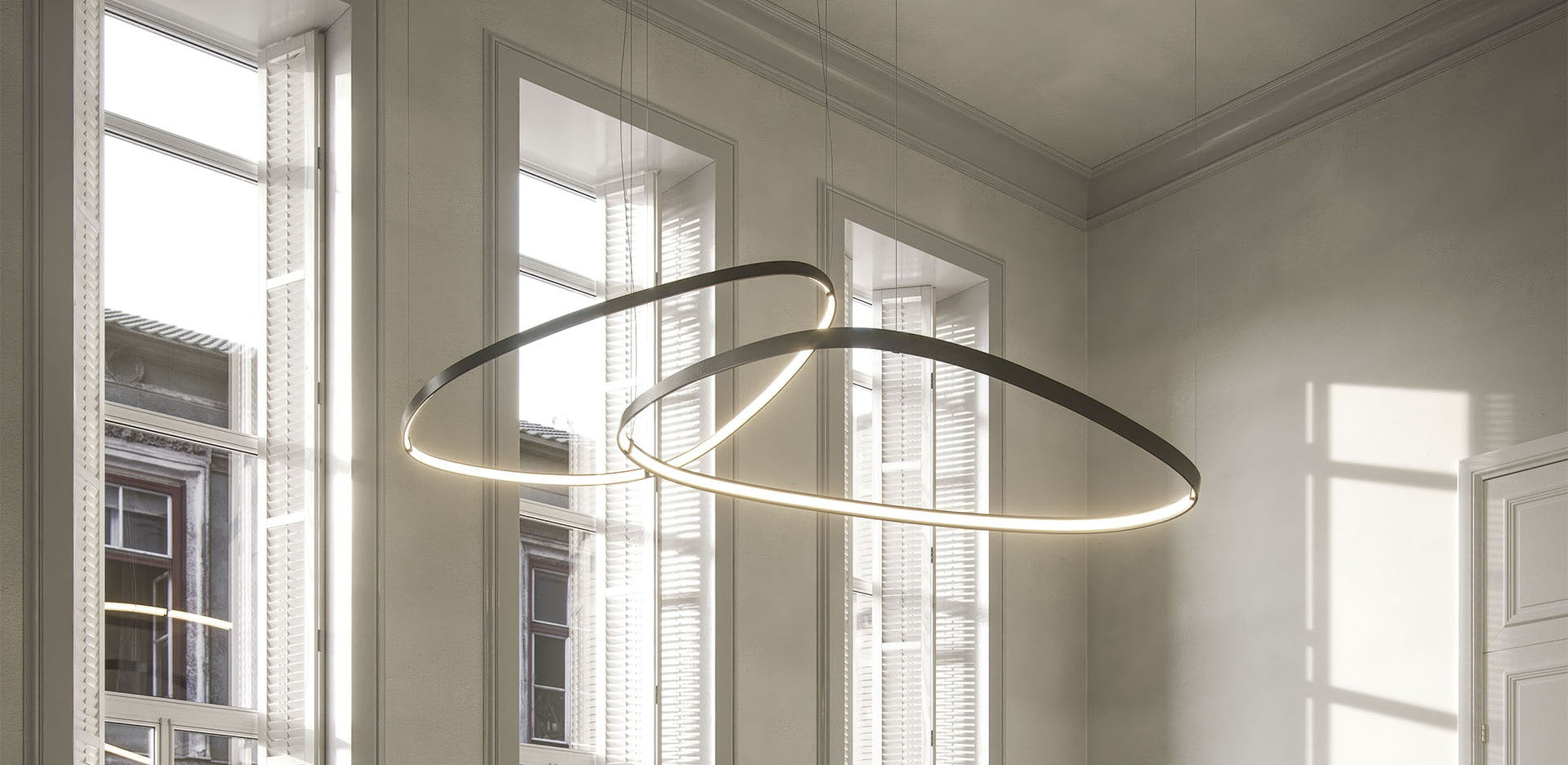 Cattelan Italia Magellano Magnum Steel Framed Ceiling Lamp
