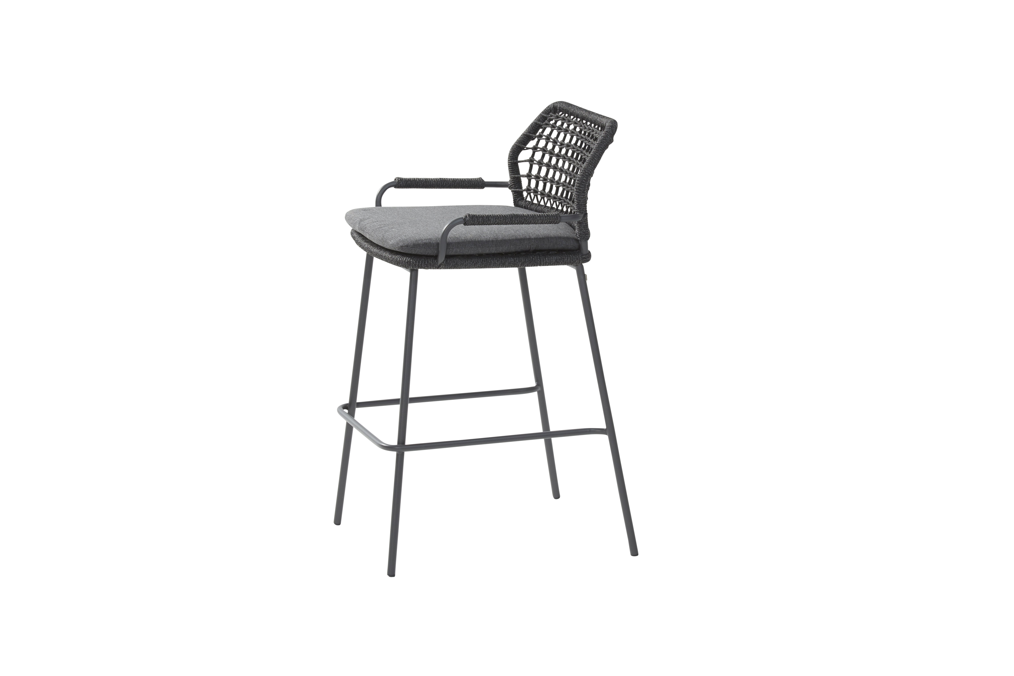 4 Seasons Outdoor Barista Bar Chair Anthracite Rope (Packed In 2's)