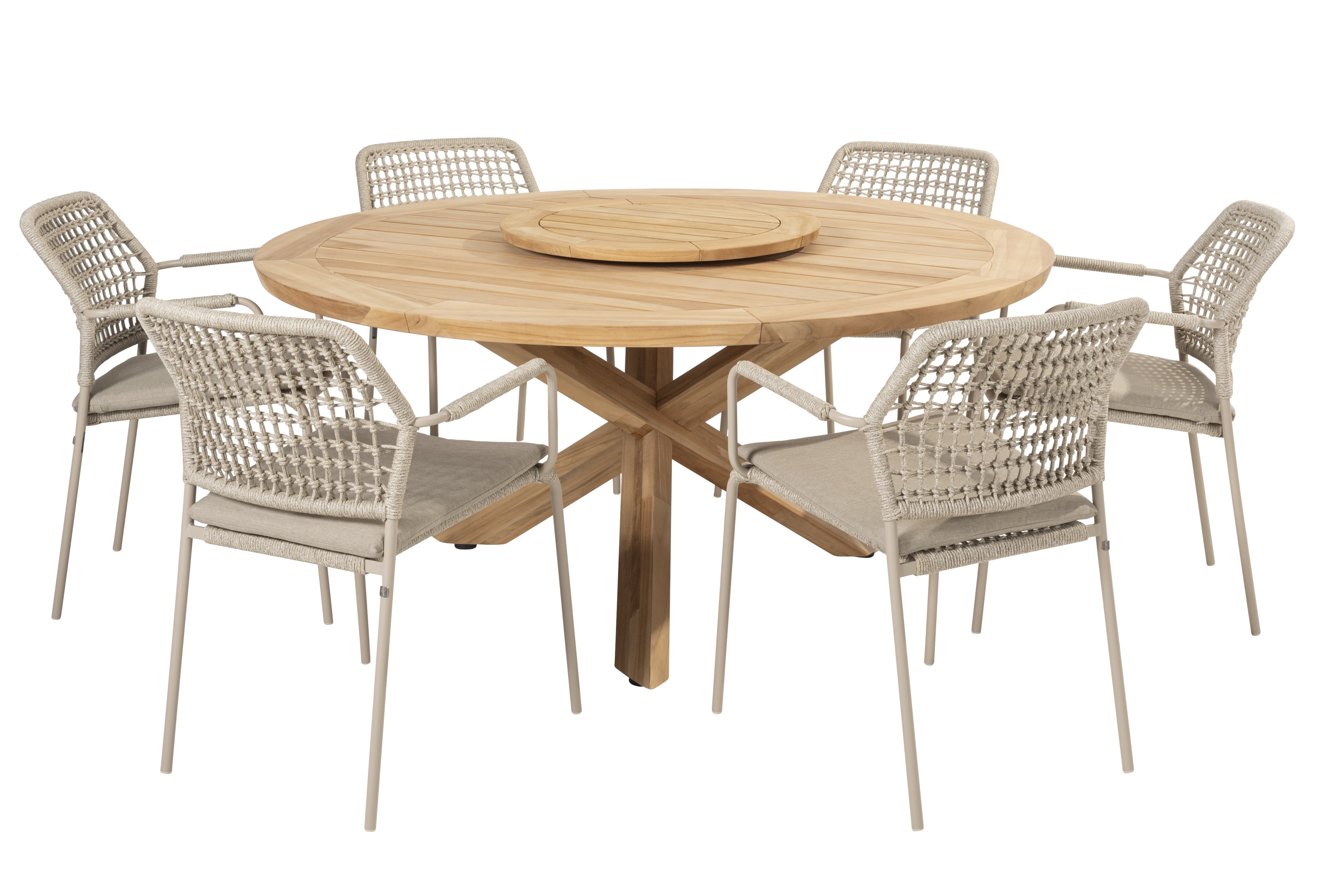 4 Seasons Outdoor Barista Dining With Prado 160cm Round Table Set
