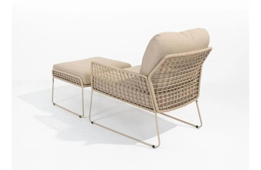 4 Seasons Outdoor Albano Footstool With Cushion