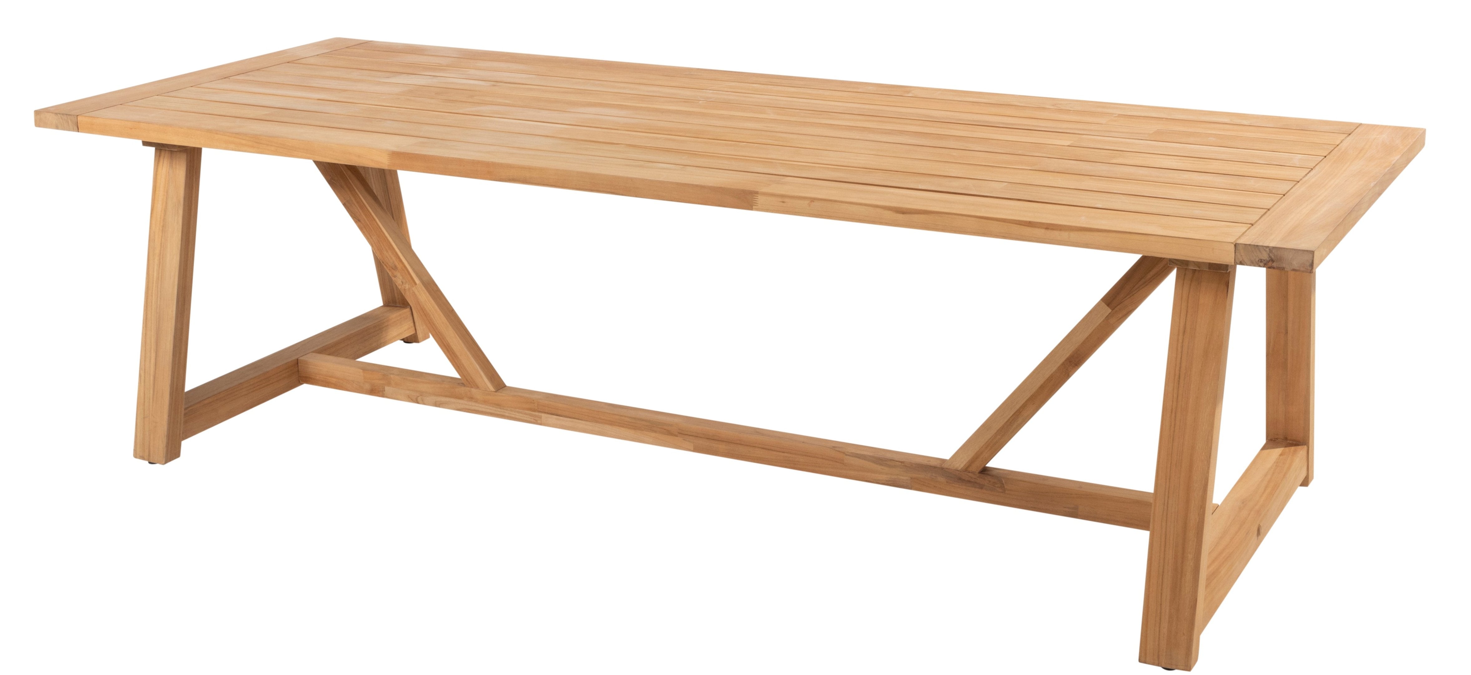 4 Seasons Outdoor Noah Dining Base Natural Teak For 260 X 100 Top Natural Teak (H75 Cm)