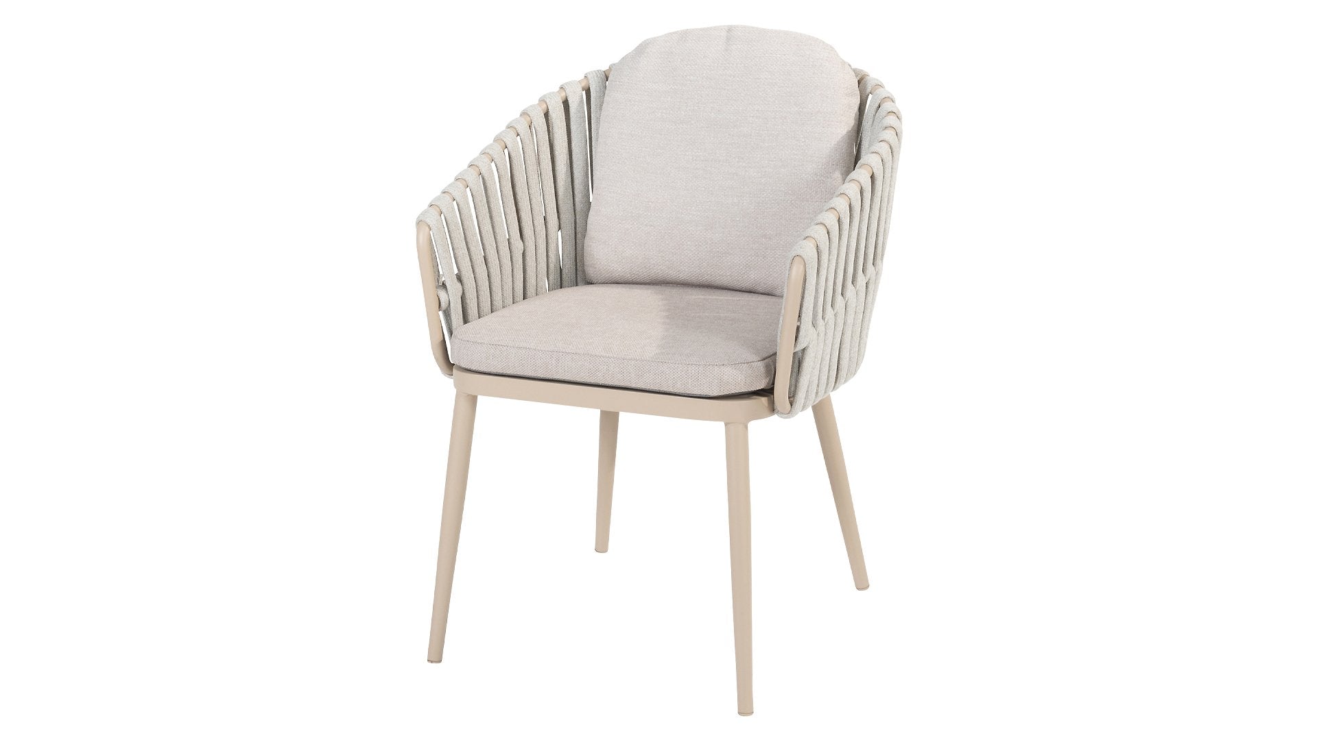 4 Seasons Outdoor Eva 4 Seat with Manolo 75cm Ceramic Dining Table