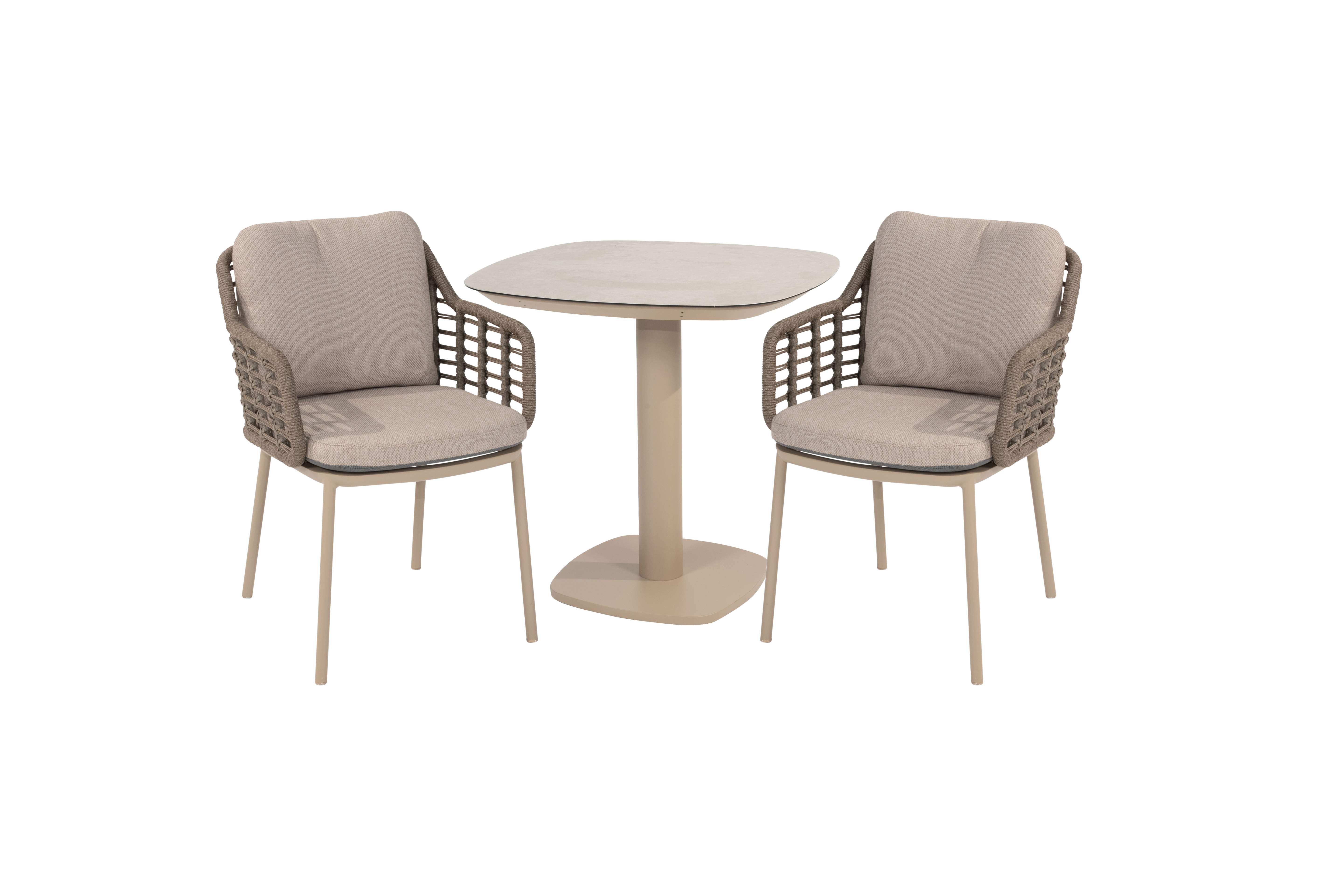 4 Seasons Outdoor Puglia 2 Seat with Manolo 75cm Ceramic Dining Table