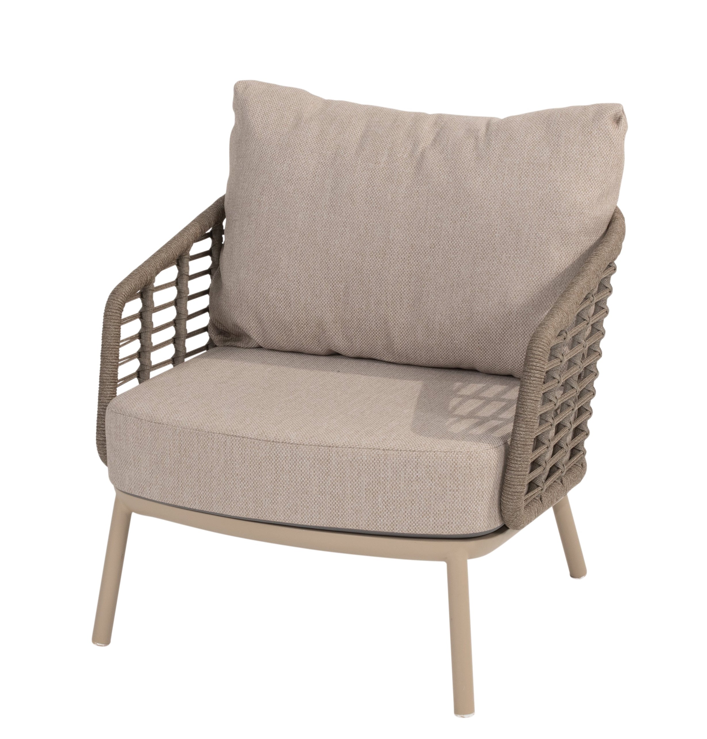 4 Seasons Outdoor Puglia Living chair Latte with 2 cushions