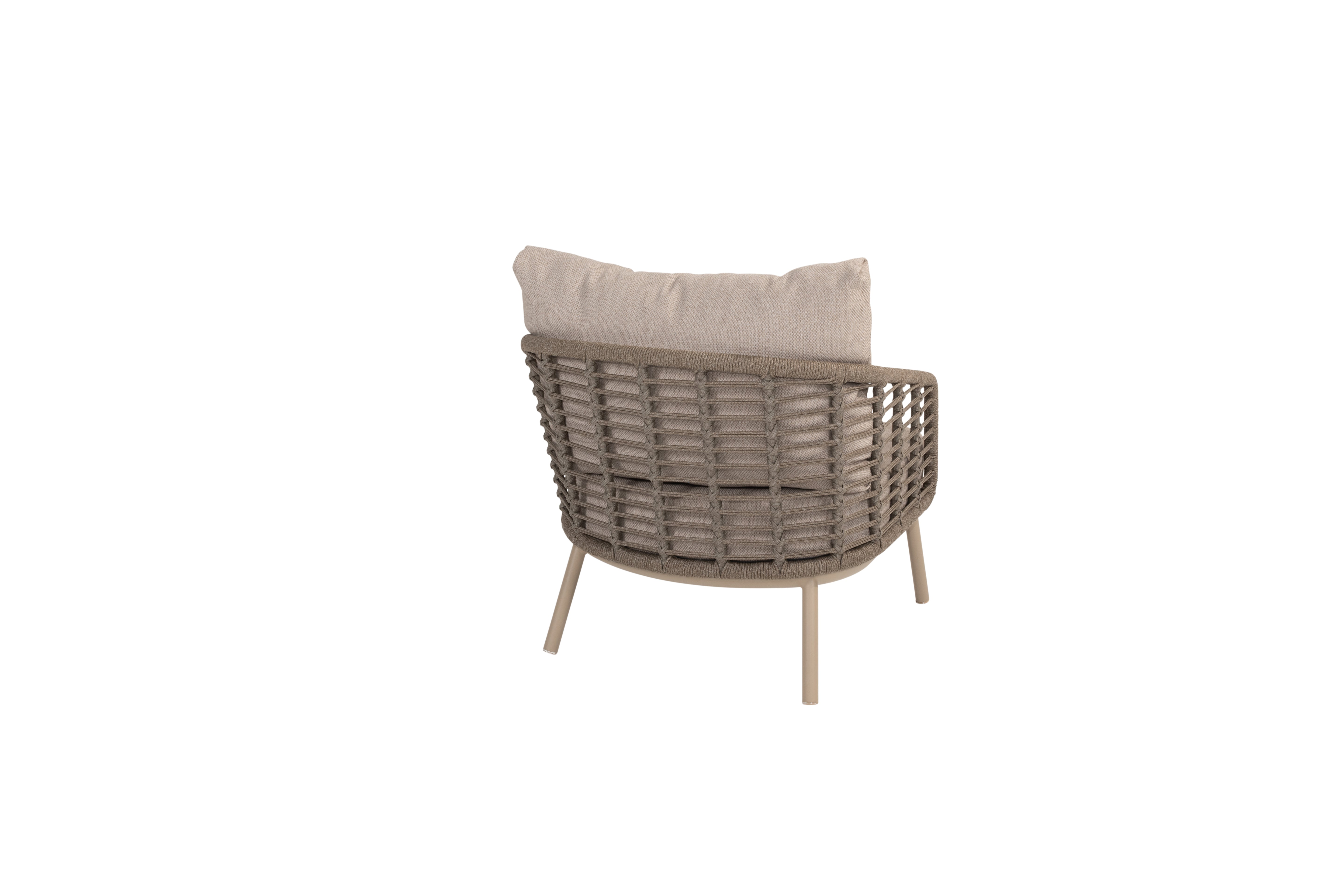 4 Seasons Outdoor Puglia Living chair Latte with 2 cushions
