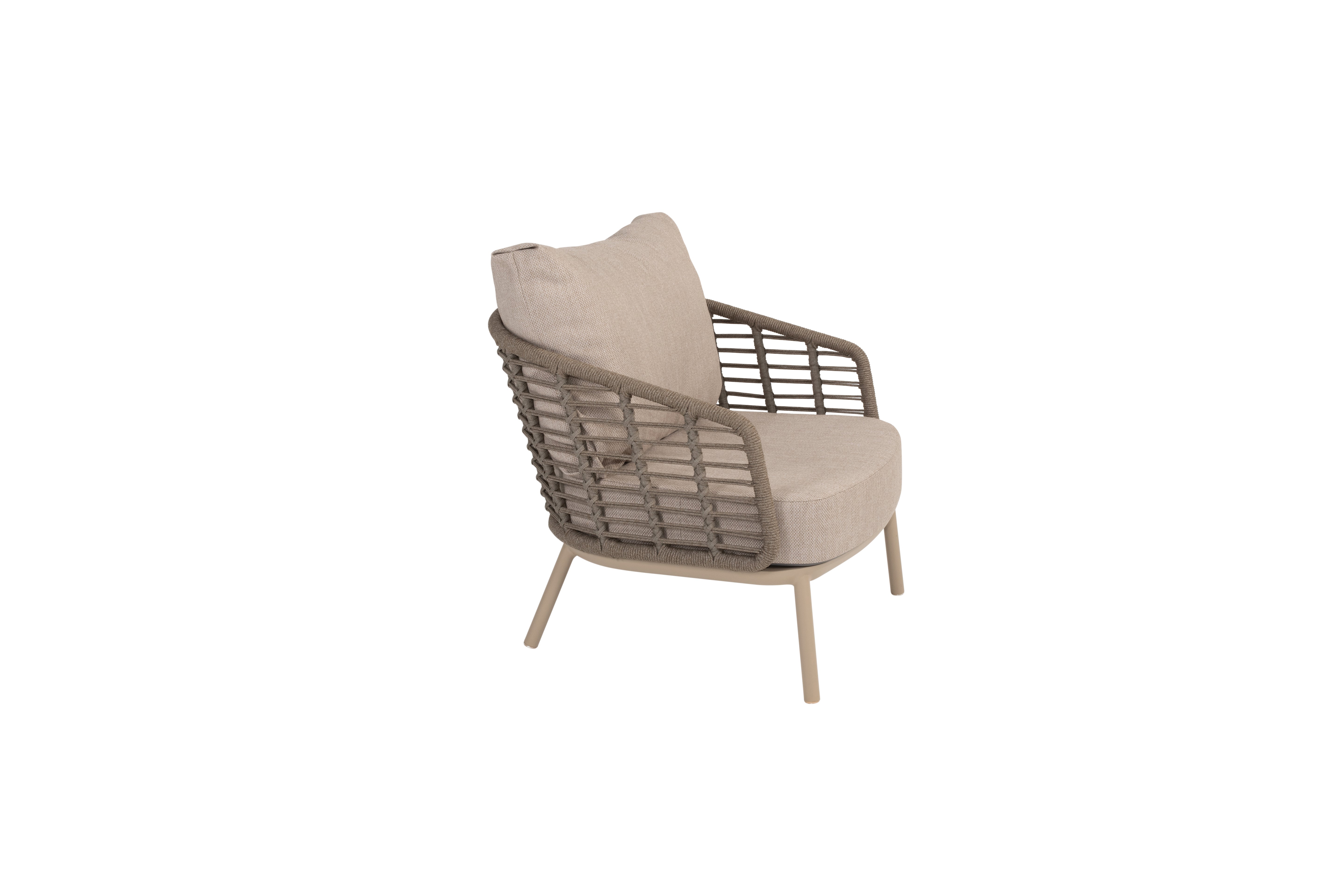 4 Seasons Outdoor Puglia Living chair Latte with 2 cushions