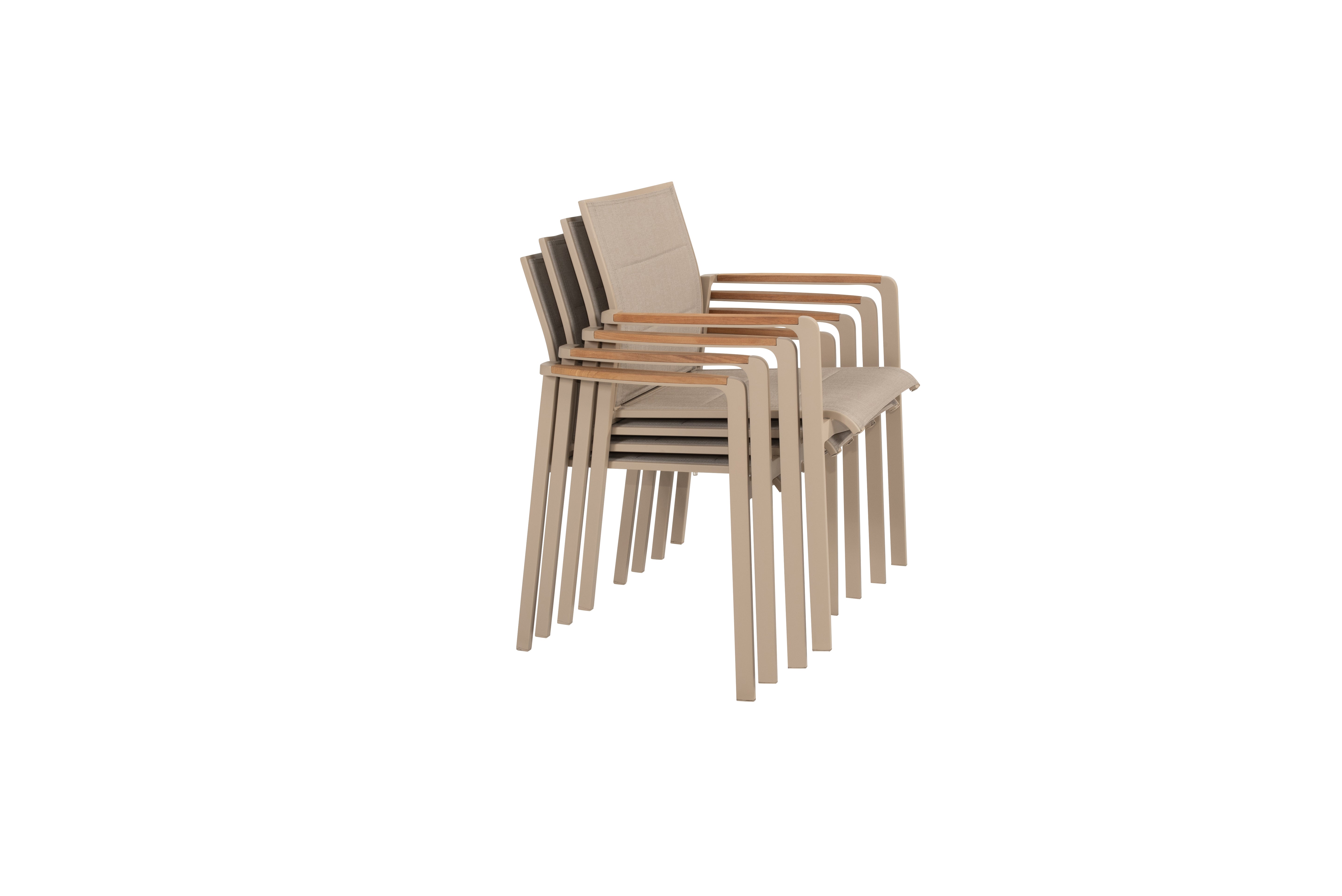 4 Seasons Outdoor Cortina stacking chair latte