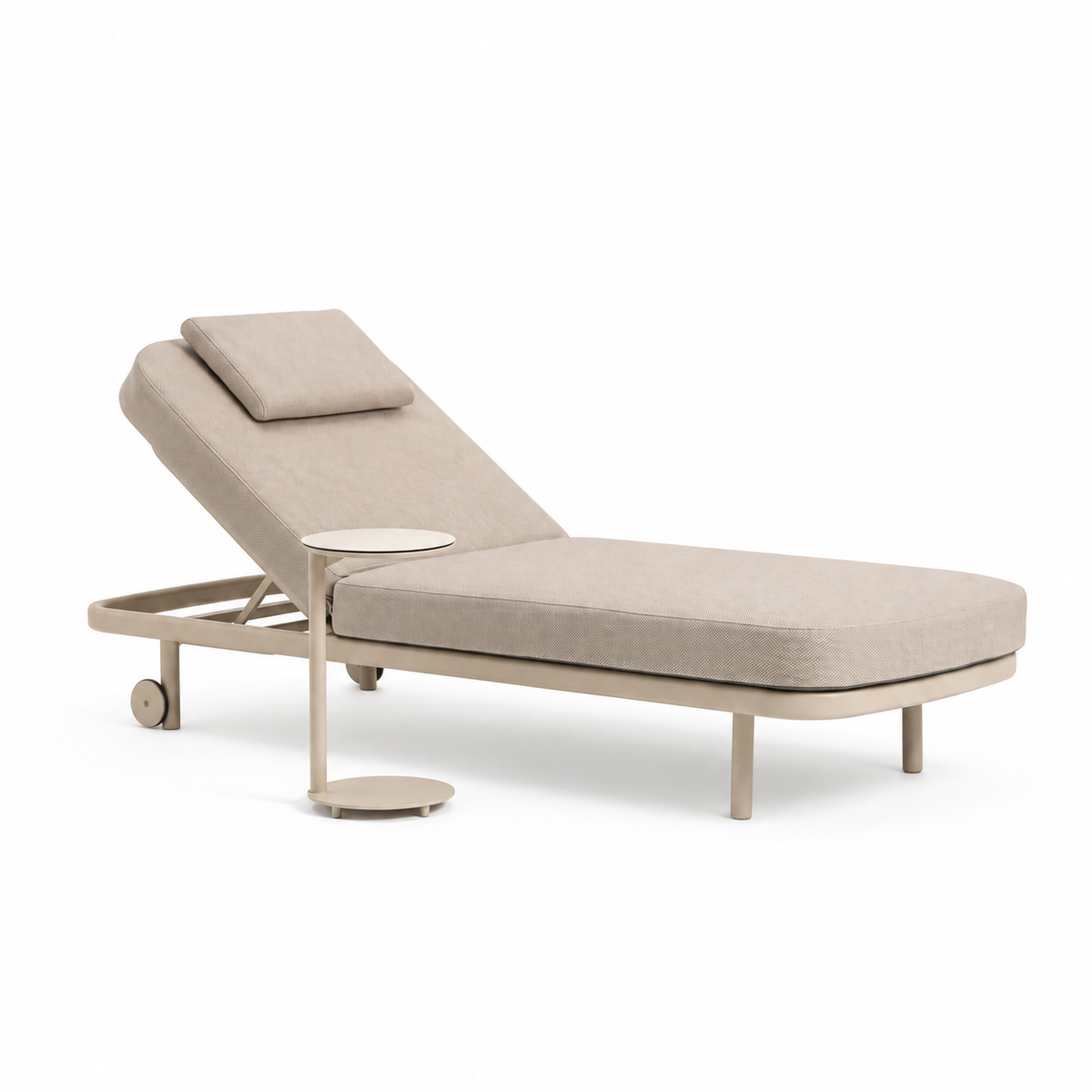4 Seasons Outdoor Milano Sunbed with Side table