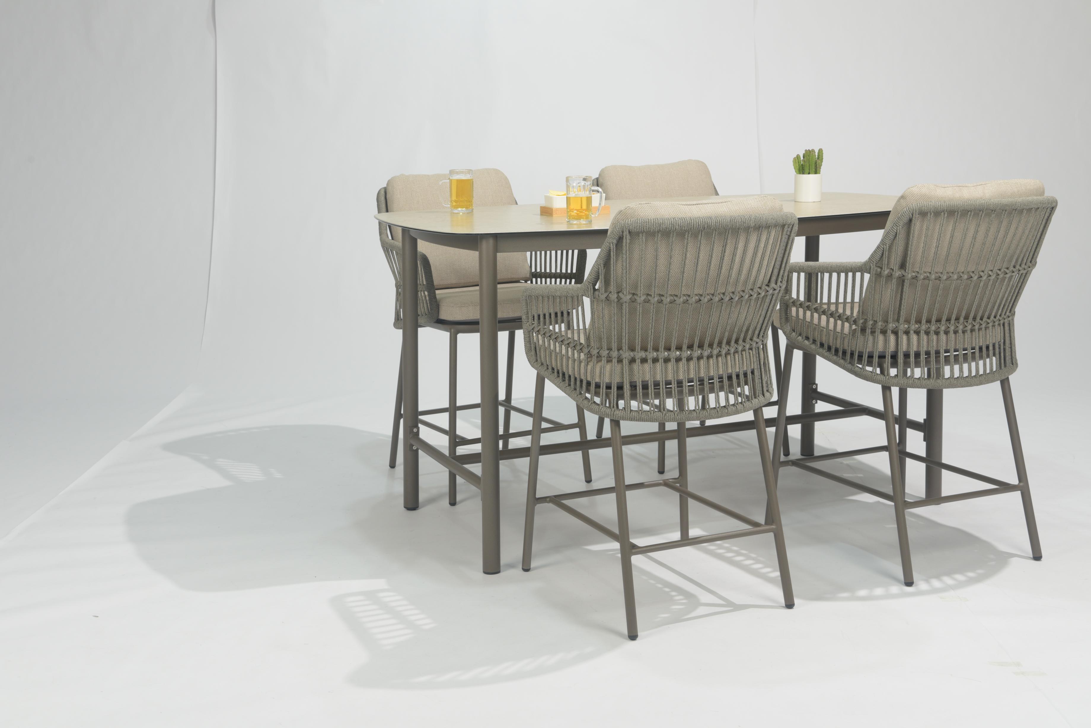 4 Seasons Outdoor Alicante 4 seat with Manolo 180cm High Ceramic Dining Table