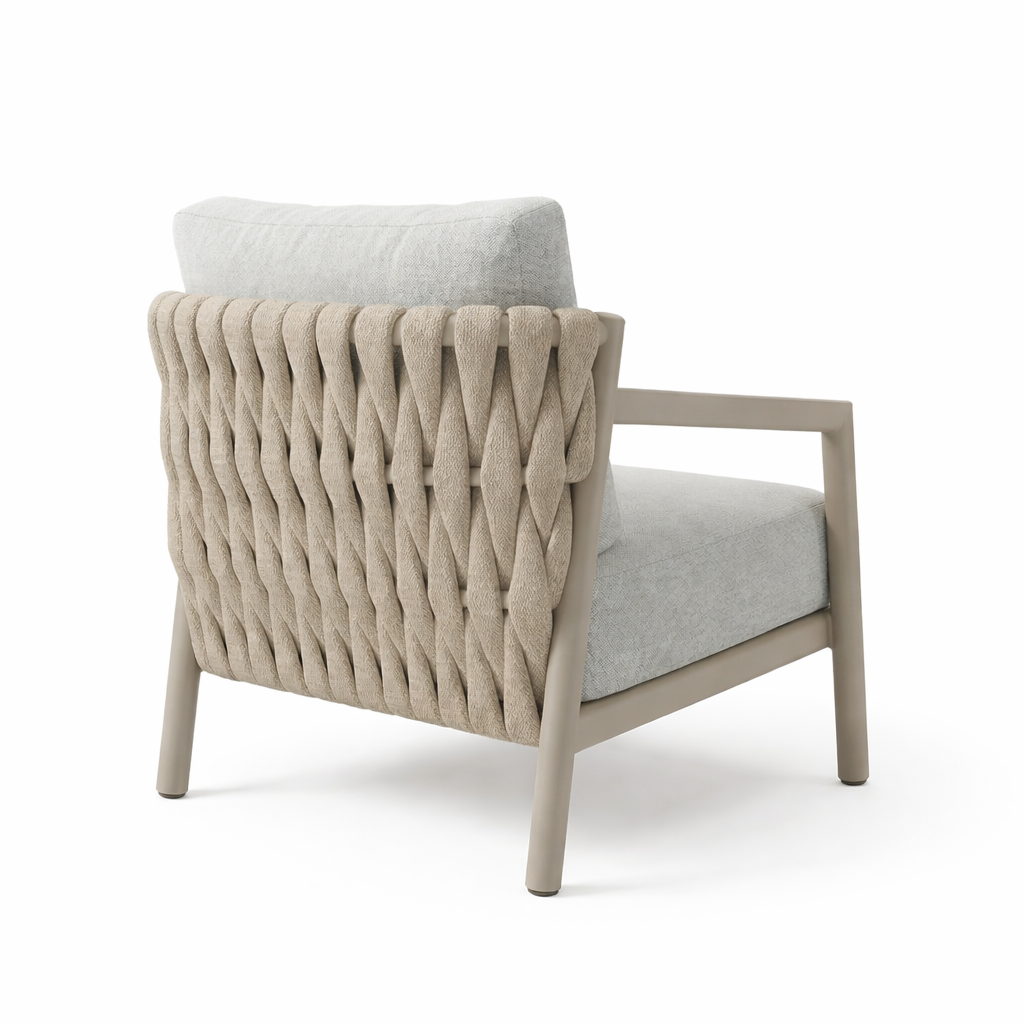 4 Seasons Outdoor Solenza 7 Seat Lounge Paros 140cm Drum Ceramic Table & Stools